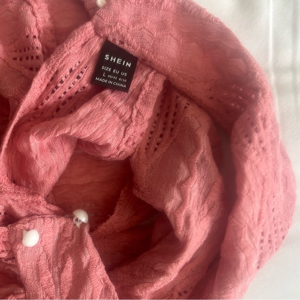 Pink Textured Knit Top - Picture 2 of 3